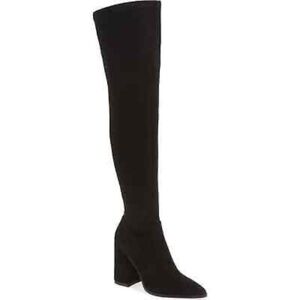 Steven Madden Tava Black Suede Boot Size 6